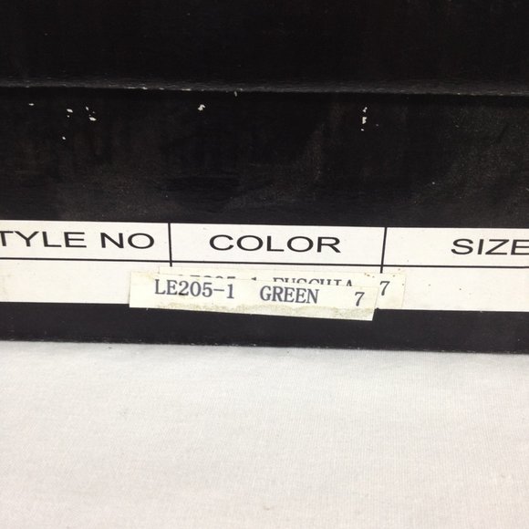 Shoes of Soul-Final Price- Green Fabric Size 7 Platform Heels - Picture 11 of 11